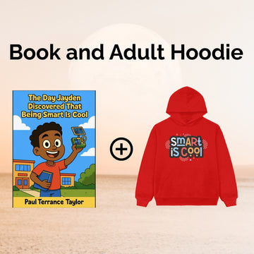 Book and adult hoodie